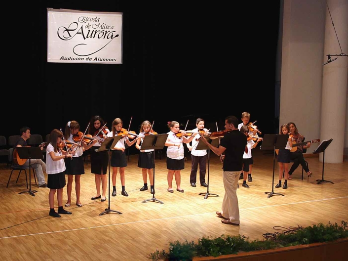 Orquesta violines. Audición Palau Música 2012